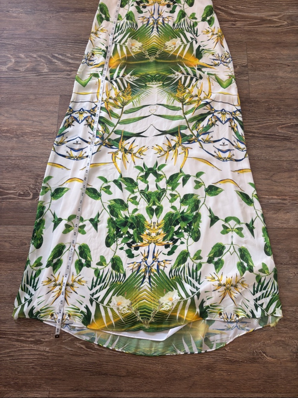 ALICE + OLIVIA Sunburst Palm Y Back Maxi Dress Women's Size Small - Picture 10 of 13